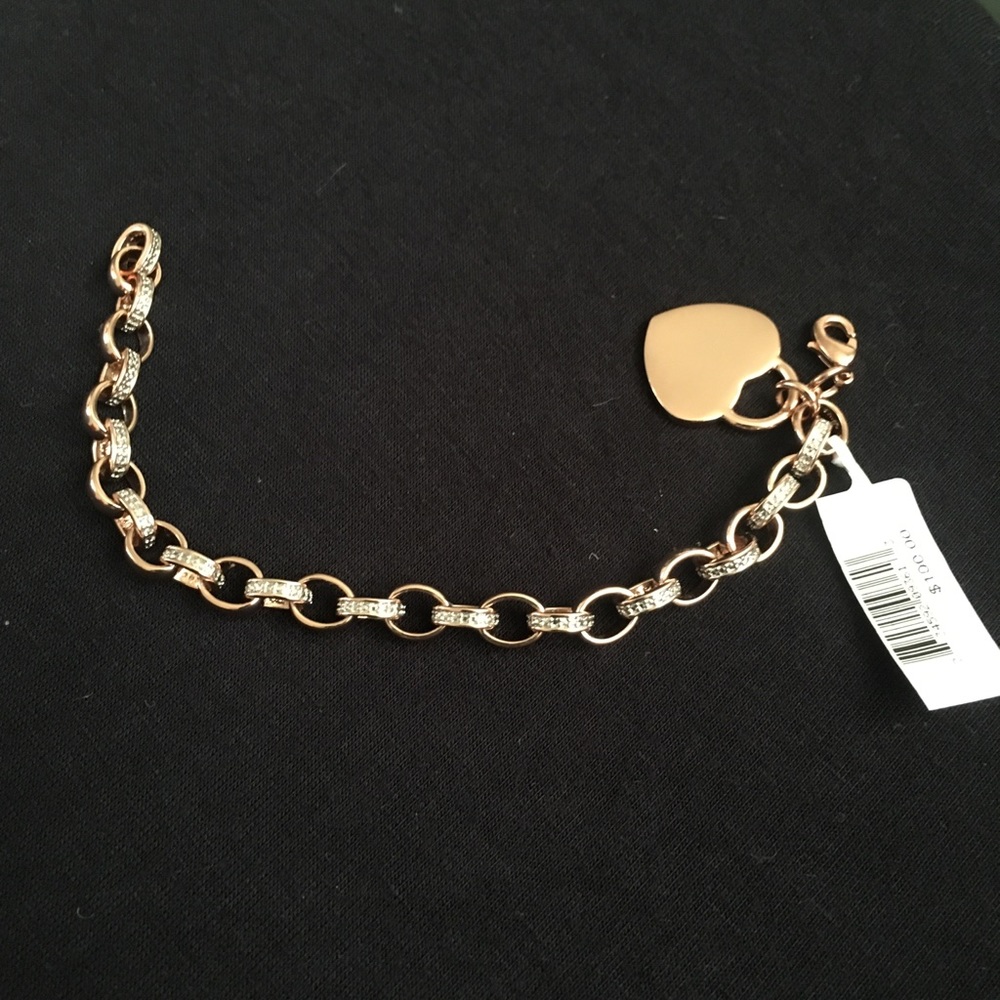 Sterling silver diamond accent bracelet
